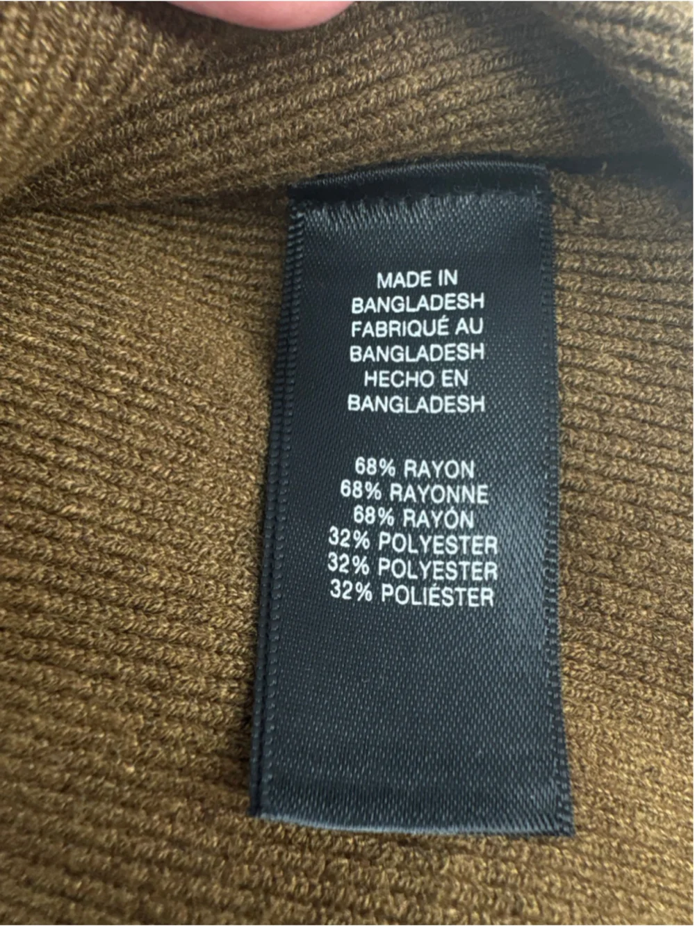 Men's Hickey Freeman Chocolate Brown 1/4 Quarter Zip Pullover Knit Sweater XL